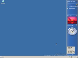 Build 3718 Desktop with the all time awesome and old Windows Classic theme